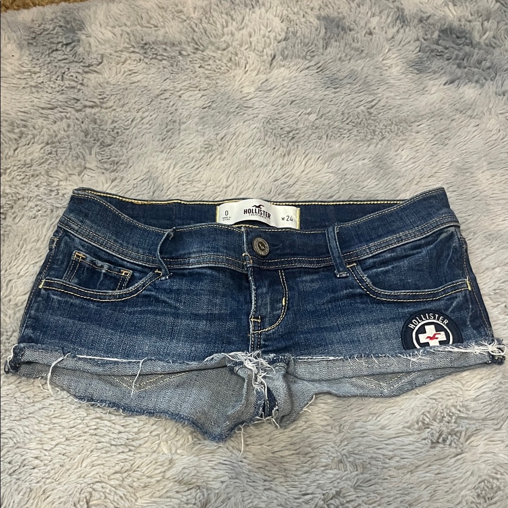 Hollister Dark Blue Denim Shorts
